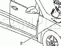 Seat Belt Components Diagram for 2005 Saturn VUE  3.5 V6 GAS