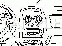 Radio And Front Speakers Location Diagram for 2005 Pontiac Wave  1.6 L4 GAS