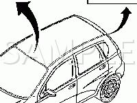 Rear Window And Roof Antenna Diagram for 2006 Chevrolet Aveo LS 1.6 L4 GAS