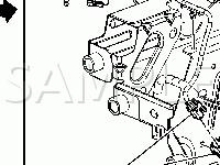 Behind the Left Side of the Instrument Panel Diagram for 2006 Saturn ION RED Line 2.0 L4 GAS