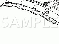 Right Front of the Roof Rail Diagram for 2006 Saturn ION-2  2.2 L4 GAS