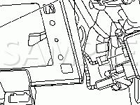 Under the Left Side of the Instrument Panel Diagram for 2006 Saturn ION-2  2.2 L4 GAS