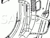 Under The Left Kick Panel Diagram for 2006 Chevrolet Malibu LS 2.2 L4 GAS