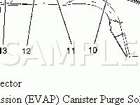 Engine Compartment Diagram for 2006 GMC Sierra 2500 HD WT 6.0 V8 GAS
