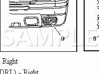 Front Lamps Diagram for 2006 Chevrolet Silverado 1500 LT 5.3 V8 FLEX