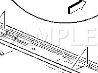 RH B-Pillar Diagram for 2006 Chevrolet Suburban 2500 LT 6.0 V8 GAS