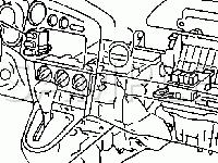 A/C Switch Components Diagram for 2006 Pontiac Vibe  1.8 L4 GAS