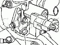 Camshaft Position Actuator Solenoid Valve And Filter Components Diagram for 2006 Pontiac Vibe GT 1.8 L4 GAS