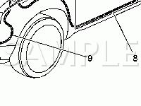 Stationary Windows Components Diagram for 2006 Saturn VUE RED Line 3.5 V6 GAS