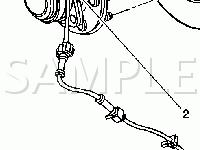 Wheel Speed Sensor, RF, 2WD Diagram for 2006 GMC Yukon XL 2500 SLE 8.1 V8 GAS