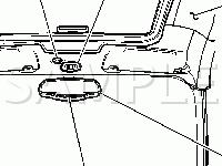 Headliner Components Diagram for 2007 Chevrolet Cobalt LT 2.2 L4 GAS