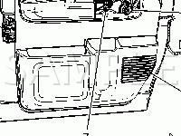 Door Components Diagram for 2007 Chevrolet Express 2500  4.8 V8 GAS