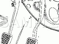 Pedal Cluster Diagram for 2007 Chevrolet HHR LS 2.2 L4 GAS