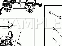 Underbody Components Diagram for 2007 Hummer H3 X 3.7 L5 GAS