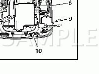 Overhead Console and Inside Rearview Mirror Components Diagram for 2007 Buick Lucerne CX 3.8 V6 GAS
