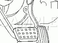 Pedal Assembly Diagram for 2007 Chevrolet Malibu SS 3.9 V6 GAS