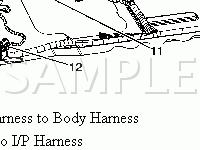 Body Harness Components Diagram for 2007 Chevrolet Uplander  3.9 V6 GAS