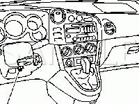 Instrument Panel Diagram for 2007 Pontiac Vibe  1.8 L4 GAS