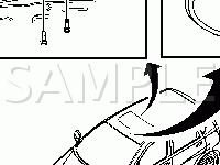 Sunroof Components Diagram for 2008 Chevrolet Aveo LT 1.6 L4 GAS