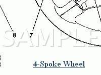 Steering Wheel and Column Components Diagram for 2008 Pontiac G5 GT 2.4 L4 GAS