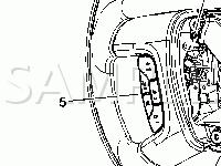 Steering Wheel Diagram for 2008 Chevrolet Suburban 1500 LT 5.3 V8 FLEX