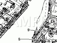 Seat Components Diagram for 2008 GMC Yukon XL 2500 SLE 6.0 V8 GAS