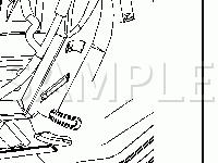 Kick Panel Diagram for 2008 Chevrolet Impala LT 3.5 V6 GAS
