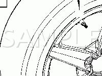 Tire Pressure Monitoring Components Diagram for 2008 Chevrolet Impala LT 3.5 V6 FLEX