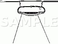 Front Headliner Components Diagram for 2008 GMC Sierra Denali  6.2 V8 GAS