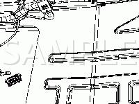 Right B-Pillar Area Components Diagram for 2008 Chevrolet Uplander  3.9 V6 GAS