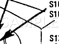 Wiper Motor Capacitor Location Diagram for 1989 Chevrolet Corvette  5.7 V8 GAS