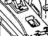 Rear Hatch Ajar Switch Component Location Diagram for 1990 Chevrolet Corvette ZR-1 5.7 V8 GAS