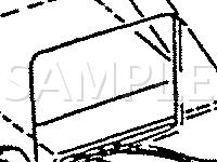 Outside Temperature Sensor Component Location Diagram for 1990 Chevrolet Corvette  5.7 V8 GAS