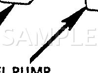 RH Side Of I/P Relay Component Locations  Diagram for 1990 Chevrolet Corvette  5.7 V8 GAS