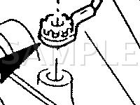 Detonation Sensor  Diagram for 1990 Oldsmobile Cutlass Supreme  2.3 L4 GAS