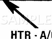 HTR-A/C And Radio Control Interface Module  Diagram for 1989 Oldsmobile Cutlass Supreme SL 3.1 V6 GAS