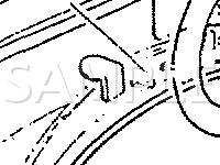 Above Rear LH Side Wheelwell  Diagram for 1990 Cadillac Seville  4.5 V8 GAS