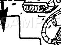 Behind LH Side Of I/P, Right Of Steering Column  Diagram for 1989 Buick Reatta  3.8 V6 GAS