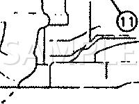 Engine Compartment Component Locations  Diagram for 1989 GEO Metro LSI 1.0 L3 GAS