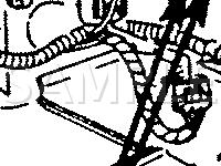 Front Of Engine Compartment Diagram for 1992 Chevrolet Beretta  2.2 L4 GAS