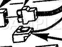 Lower LH Side Of Steering Column Diagram for 1991 Chevrolet Caprice  5.0 V8 GAS