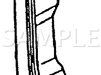 RH Rear Door Jamb (LH Similar) Diagram for 1992 Oldsmobile Cutlass Supreme International 3.1 V6 GAS
