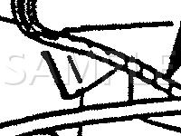 Above Front RH Wheelhouse Diagram for 1991 Pontiac Trans Sport  3.1 V6 GAS