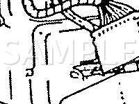Behind I/P, Right of Steering Column Diagram for 1993 Cadillac Deville Touring 4.9 V8 GAS