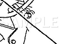 Lower RH Rear of Engine Compartment Diagram for 1994 Chevrolet Cavalier RS 2.2 L4 GAS