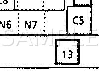 Engine Compartment Component Locations Diagram for 1994 Buick Century Custom 3.1 V6 GAS