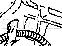 LH Side Of Transmission Diagram for 1996 Chevrolet Camaro RS 3.8 V6 GAS