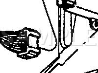 LH Front Of Luggage Compartment Diagram for 1996 Chevrolet Cavalier LS 2.2 L4 GAS