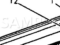 LH Front Of Passenger Compartment Diagram for 1996 Chevrolet Cavalier Z24 2.4 L4 GAS