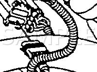 RH Rear Near Fuel Tank Diagram for 1996 Chevrolet Cavalier  2.2 L4 GAS